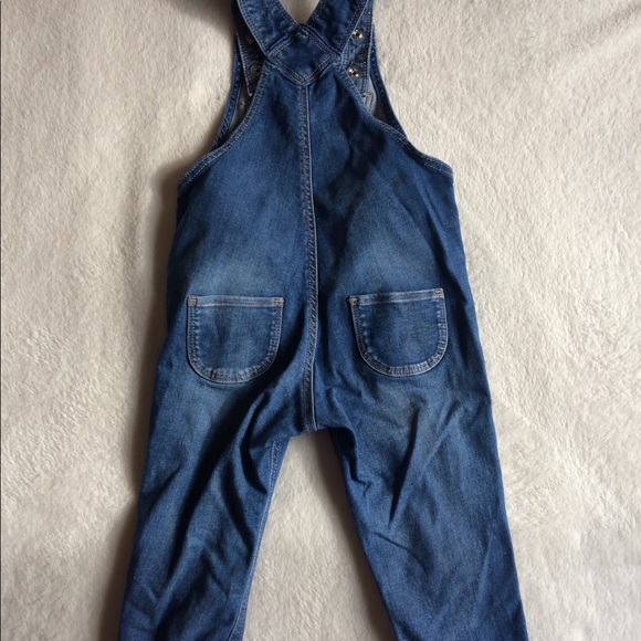 12-18m H&M Dark Wash Overalls - Picture 3 of 4